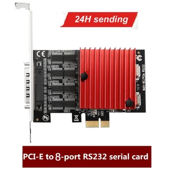 8 Port Riser Card Serial Controller pci-e Extension Card RS232 Serial Card PCI express with Heatsink Cable DB9 pin interfaces x8
8 Port Riser Card Serial Controller pci-e Extension Card RS232 Serial Card PCI express with Heatsink Cable DB9 pin interfaces x8