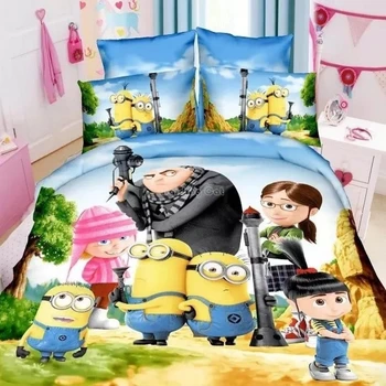 New 3d Minions Bedding Set Cute Minions Character Cartoon Duvet Cover for Chidren Gift Student Dormitory Single Bedclothes
New 3d Minions Bedding Set Cute Minions Character Cartoon Duvet Cover for Chidren Gift Student Dormitory Single Bedclothes