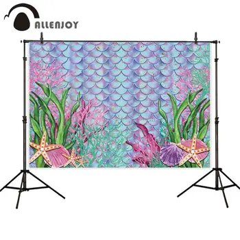 Allenjoy Under Sea Photophone Colorful Shell Starfish Water Grass Scales Event Supplies Mermaid Birthday Party Backdrops Cloth
Allenjoy Under Sea Photophone Colorful Shell Starfish Water Grass Scales Event Supplies Mermaid Birthday Party Backdrops Cloth