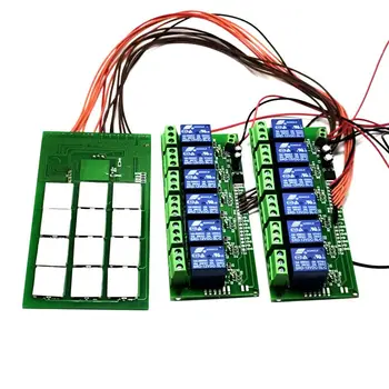 12 way capacitance touch key module with relay board 12V power supply self locking function.
12 way capacitance touch key module with relay board 12V power supply self locking function.