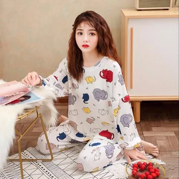 Women Pajamas Sets Cartoon Print Long Sleeve Sleepwear 2pcs Female Homewear Sexy Pajamas Sets Sleep Suits Nightwear
Women Pajamas Sets Cartoon Print Long Sleeve Sleepwear 2pcs Female Homewear Sexy Pajamas Sets Sleep Suits Nightwear