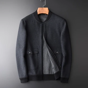 NEW Double-side Woolen Stand Men's Jacket Hight Quality Fashion Add Thick Casual Slim Fit Black Men Coat Jcaket Plus Size 4XL
NEW Double-side Woolen Stand Men's Jacket Hight Quality Fashion Add Thick Casual Slim Fit Black Men Coat Jcaket Plus Size 4XL