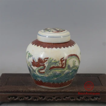 Daming Chenghua Doucai Dragon Tianzi Tea Covered Can Antique Vase Decoration Ancient Porcelain Collection China Style Home Decor
Daming Chenghua Doucai Dragon Tianzi Tea Covered Can Antique Vase Decoration Ancient Porcelain Collection China Style Home Decor