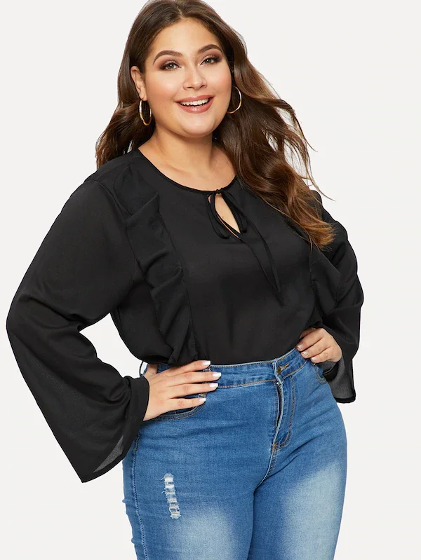 Plus size 6XL XXXXL Hot sale 2019 Summer New Ruffles Chiffon O-Neck T-Shirts Casual t shirt Long Sleeve Tops tshirt
Plus size 6XL XXXXL Hot sale 2019 Summer New Ruffles Chiffon O-Neck T-Shirts Casual t shirt Long Sleeve Tops tshirt