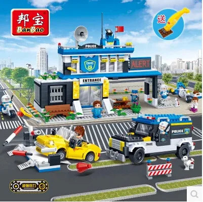 Small Particles BanBao Educational Education Creative Inserted Building Blocks Toy New Police Series Police Station 7010
Small Particles BanBao Educational Education Creative Inserted Building Blocks Toy New Police Series Police Station 7010
