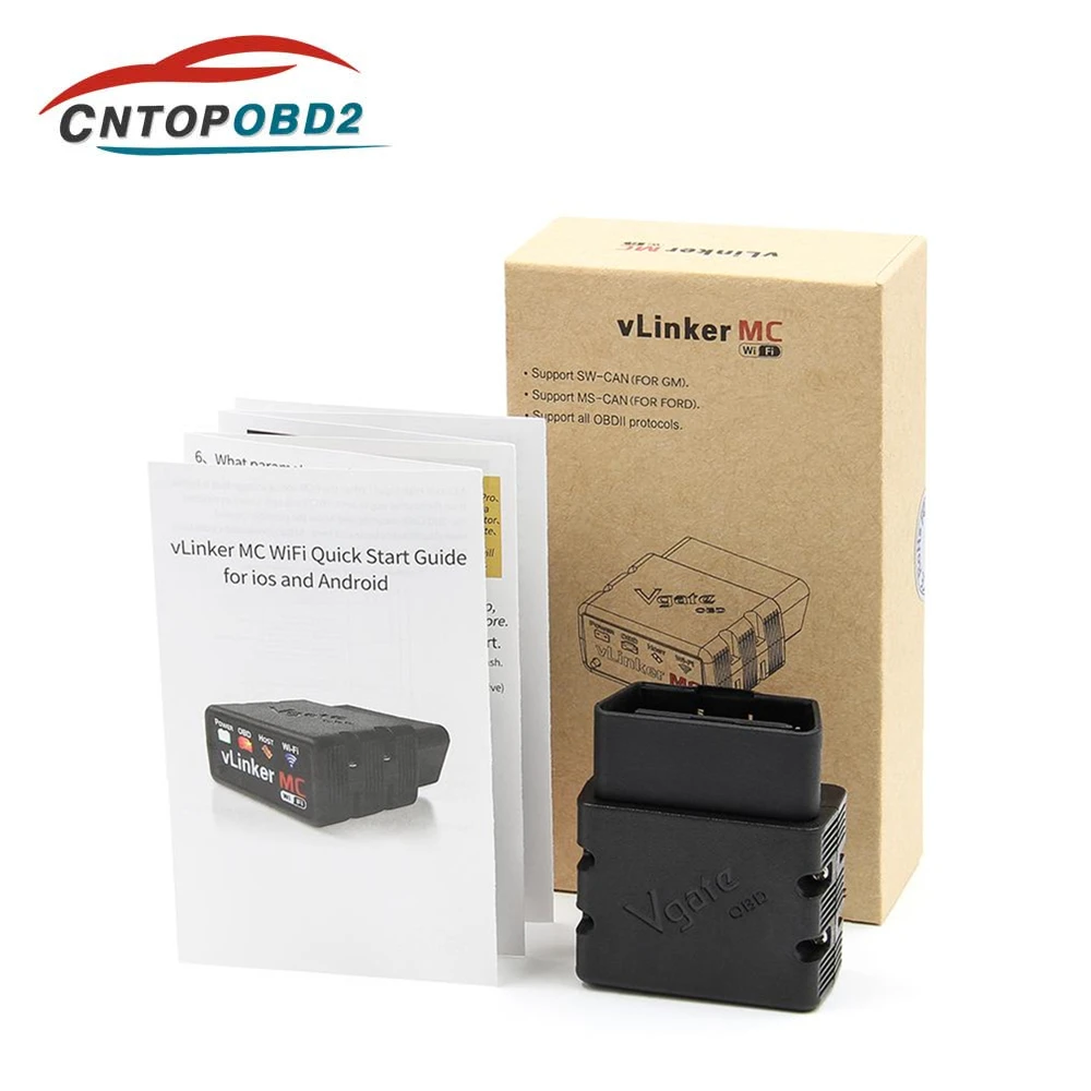 Vgate vLinker MC + ELM327 для Android/IOS V2.2 OBD2 сканер Автомобильные диагностические инструменты