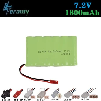 

( Tamiya JST Plug ) 7.2v 1800mah NiMH Battery For Rc toys Car Tanks Train Robot Boat Gun AA 700mah 7.2v Rechargeable Battery