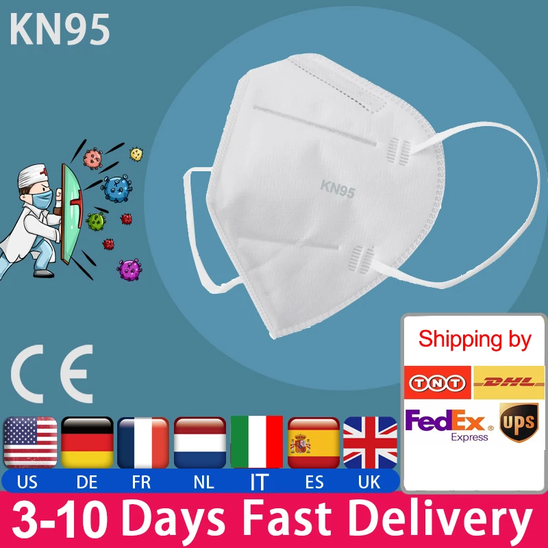 10pcs KN95 Masks DHL Delivery Dust-proof Fog-proof Breathable 95% Filtering N95 Masks Features As KF94 FFP2
10pcs KN95 Masks DHL Delivery Dust-proof Fog-proof Breathable 95% Filtering N95 Masks Features As KF94 FFP2