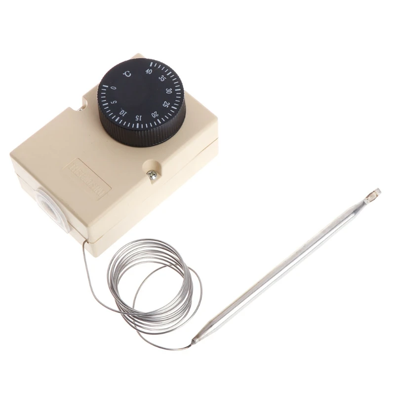 

AC220V 0-40℃ Temperature Switch Capillary Thermostat Controller w waterproof box