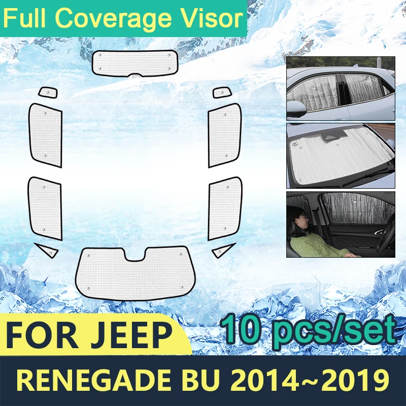 Full Cover Sunshades For Jeep Renegade BU 2014~2019 Car Windshields Accessories Visor Side Sun Protection Windows 2018 2017 2016
Full Cover Sunshades For Jeep Renegade BU 2014~2019 Car Windshields Accessories Visor Side Sun Protection Windows 2018 2017 2016