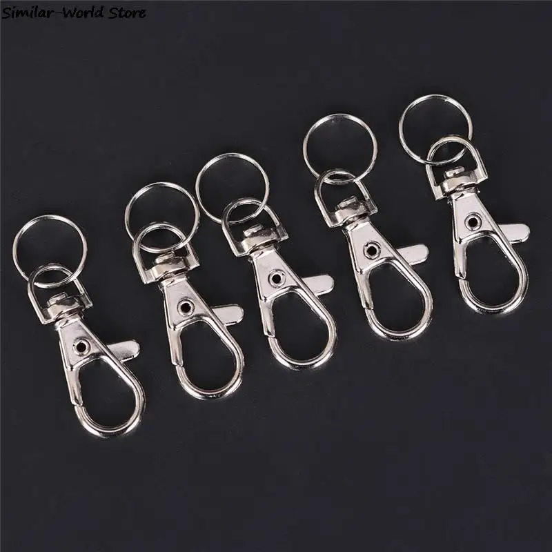 10pcs Key Chain Ring Metal Swivel Lobster Clasp Clips Classic Key Hooks Keychain Split Ring DIY Bag Jewelry Wholeales
10pcs Key Chain Ring Metal Swivel Lobster Clasp Clips Classic Key Hooks Keychain Split Ring DIY Bag Jewelry Wholeales