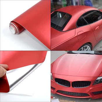 Satin Matte Chrome Metallic Red Vinyl Film Wrap Car Sticker Bubble Free 30*150cm Brand New And High Quality
Satin Matte Chrome Metallic Red Vinyl Film Wrap Car Sticker Bubble Free 30*150cm Brand New And High Quality