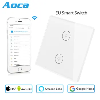 Mini Wifi Smart Wall Switch EU Glass Panel 2 Gang Mobile APP Remote Control Works with Amazon Alexa Google Home No Hub required
Mini Wifi Smart Wall Switch EU Glass Panel 2 Gang Mobile APP Remote Control Works with Amazon Alexa Google Home No Hub required