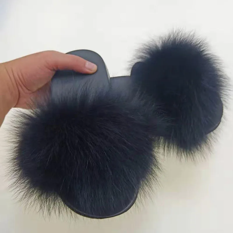 All Seasons Real Fox Fur Slippers Furry Slides Beach Fluffy Fur Sandals Plush Home Slippers House Fur Flip Flops Fox Hair Shoes
All Seasons Real Fox Fur Slippers Furry Slides Beach Fluffy Fur Sandals Plush Home Slippers House Fur Flip Flops Fox Hair Shoes