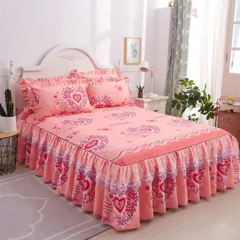 3Pcs/Set Korean Princess Lace Double Lace Anti-skid Bed Skirt Sweet Bed Skirt + Pillowcase Twin Full Queen King bed
3Pcs/Set Korean Princess Lace Double Lace Anti-skid Bed Skirt Sweet Bed Skirt + Pillowcase Twin Full Queen King bed