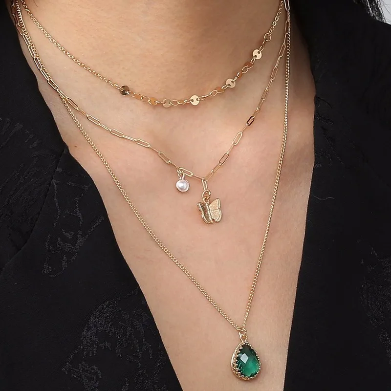 New Money Decorated with Retro Sweet Water Drop Zircon Butterfly Can Not Be Split Choker Chain Multi-layered Necklace Jewellery
New Money Decorated with Retro Sweet Water Drop Zircon Butterfly Can Not Be Split Choker Chain Multi-layered Necklace Jewellery