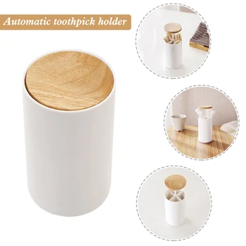 Pop-up Toothpick Box Cotton Swabs Container Automatic Portable Toothpick Holder Container Restaurant Kitchen Toothpick Dispenser
Pop-up Toothpick Box Cotton Swabs Container Automatic Portable Toothpick Holder Container Restaurant Kitchen Toothpick Dispenser