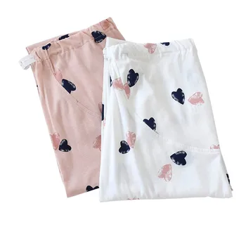 2020 Spring New Ladies Full Cotton Sleep Bottom Heart Women Printed Large Size Loose Pants Fresh Style Femme Homewear Pants
2020 Spring New Ladies Full Cotton Sleep Bottom Heart Women Printed Large Size Loose Pants Fresh Style Femme Homewear Pants