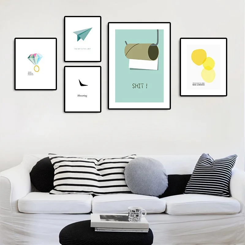 Simple Creative Lettered Pattern Canvas Northern European-Style Home Decoration Hanging Painting wu kuang hua xin Hot Selling
Simple Creative Lettered Pattern Canvas Northern European-Style Home Decoration Hanging Painting wu kuang hua xin Hot Selling
