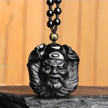 NATURAL BLACK OBSIDIAN ZHONGKUI JADE PENDANT NECKLACE CHINESE CARVED FASHION CHARM JEWELRY ACCESSORIES AMULET FOR MEN WOMEN GIFT
NATURAL BLACK OBSIDIAN ZHONGKUI JADE PENDANT NECKLACE CHINESE CARVED FASHION CHARM JEWELRY ACCESSORIES AMULET FOR MEN WOMEN GIFT