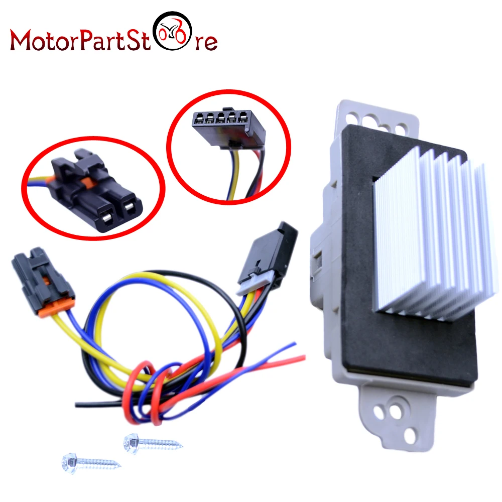 FLYPIG New Arrival Heater Blower Motor Resistor & Wires Set ATC for Chevrolet Silverado GMC 2002-2006 89018964 89018778 93803636
FLYPIG New Arrival Heater Blower Motor Resistor & Wires Set ATC for Chevrolet Silverado GMC 2002-2006 89018964 89018778 93803636