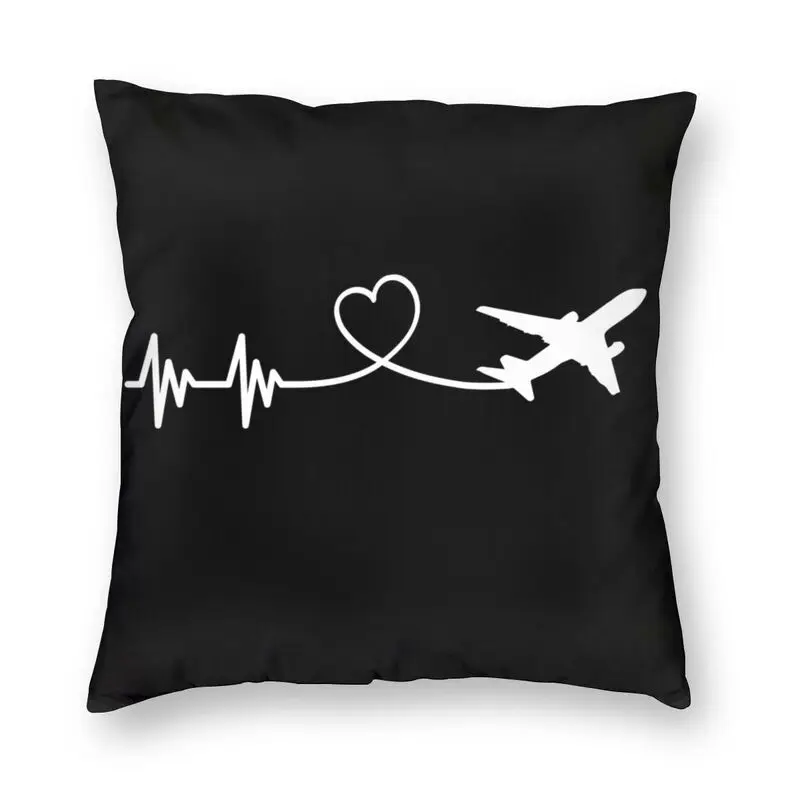 Soft Airplane Pilot Heartbeat Throw Pillow Case Home Decor Custom Aviation Aviator Gift Cushion Cover 40x40 Pillowcover for Sofa
Soft Airplane Pilot Heartbeat Throw Pillow Case Home Decor Custom Aviation Aviator Gift Cushion Cover 40x40 Pillowcover for Sofa
