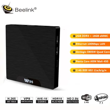 Beelink W95 Android 7.1 TV Box 2GB RAM 4K Amlogic S905W Quad Core 2.4G WiFi H.265 30fps VP9 Media Player IPTV Set-Top Box
Beelink W95 Android 7.1 TV Box 2GB RAM 4K Amlogic S905W Quad Core 2.4G WiFi H.265 30fps VP9 Media Player IPTV Set-Top Box