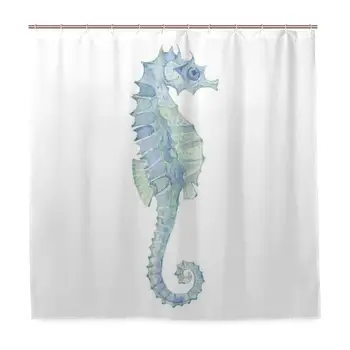 Shower Curtain, Profile Picture A Seahorse in Paintbrush Watercolor Style with Haze Effects Customized Bathroom Shower Curtain
Shower Curtain, Profile Picture A Seahorse in Paintbrush Watercolor Style with Haze Effects Customized Bathroom Shower Curtain