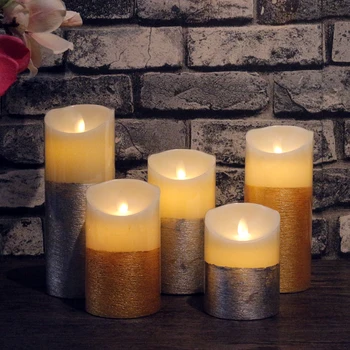 Gold/Silver Set LED Candle Remote Control Candle Lights Simulation Flame Flashing Candle Lamps for Home wedding Decoration
Gold/Silver Set LED Candle Remote Control Candle Lights Simulation Flame Flashing Candle Lamps for Home wedding Decoration