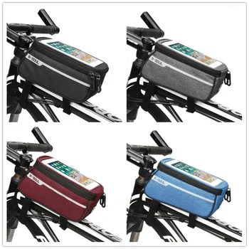 Outdoor Cycling Saddle Bag Touch Screen Cell Phone Pocket on The Bicycle Frame Tool Bag Mountain Bike Accessories Bicycle Bags
Outdoor Cycling Saddle Bag Touch Screen Cell Phone Pocket on The Bicycle Frame Tool Bag Mountain Bike Accessories Bicycle Bags