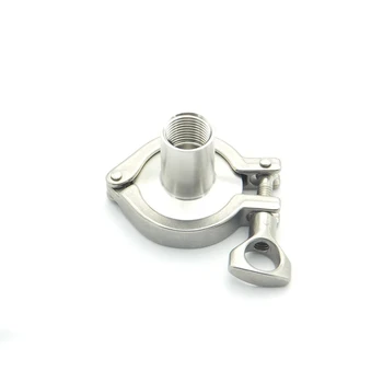 304 Stainless Steel Sanitary Pipe Fitting Set 1/2" NPT Female Thread Ferrule + 1.5" Tri Clamp + Silicon Gasket + End Cap 
304 Stainless Steel Sanitary Pipe Fitting Set 1/2" NPT Female Thread Ferrule + 1.5" Tri Clamp + Silicon Gasket + End Cap