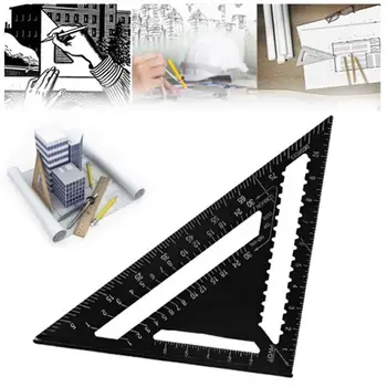 30cm Aluminium Set Square ruler 12" Protractors Rafter Angle Frame Measuring Carpenter Measurement woodworking Triangular Rule
30cm Aluminium Set Square ruler 12" Protractors Rafter Angle Frame Measuring Carpenter Measurement woodworking Triangular Rule