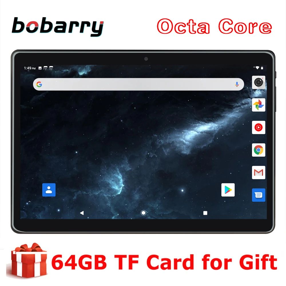 10-дюймовый планшетный ПК 32 ГБ 64 ROM две SIM-карты ОС Android 2020 4G LTE Octa Core Wi-Fi GPS 10 9 0 "