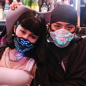 LED Luminous Mask Voice Control Line Clause Pattern Upgraded Mask for Festival Party Celebrating
LED Luminous Mask Voice Control Line Clause Pattern Upgraded Mask for Festival Party Celebrating
