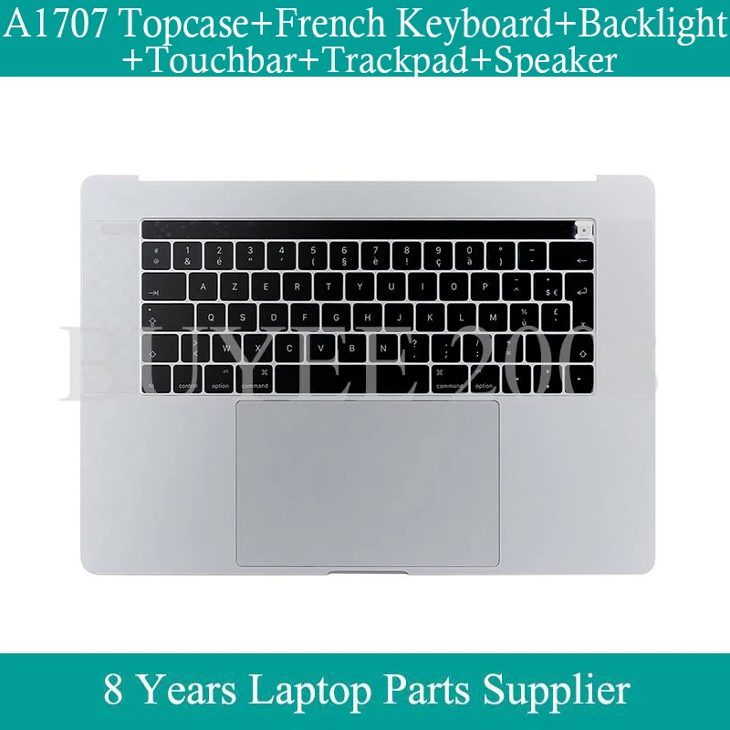 Оригинальный A1707 Topcase Для Macbook Pro A1707, клавиатура с французской подсветкой, сенсорная панель, трекпад, динамик 2016 2017 
Оригинальный A1707 Topcase Для Macbook Pro A1707, клавиатура с французской подсветкой, сенсорная панель, трекпад, динамик 2016 2017