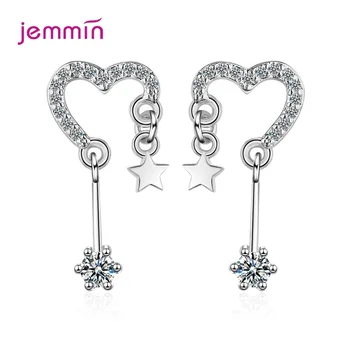 Love Heart And Star Shape Dangle Earrings Newest Design Korean Earrings Genuine 925 Sterling Silver Earrings For Women Girls
Love Heart And Star Shape Dangle Earrings Newest Design Korean Earrings Genuine 925 Sterling Silver Earrings For Women Girls