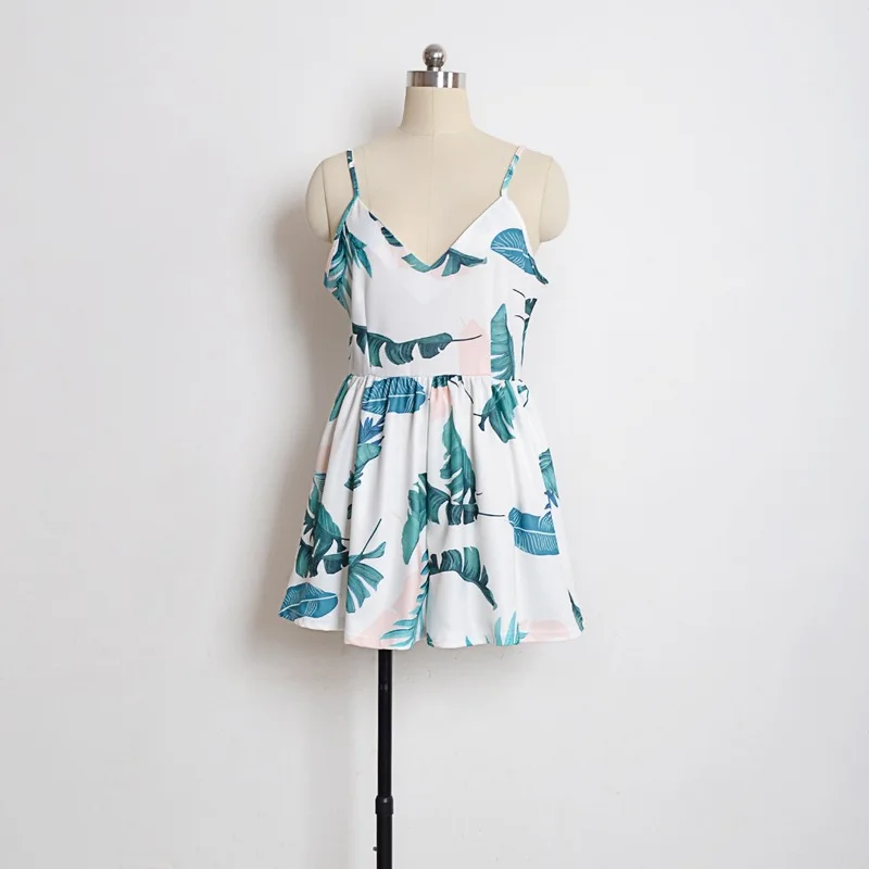 Nice Floral Print Sleeveless Summer Romper Off Shoulder Overalls Casual One Piece Playsuit
Nice Floral Print Sleeveless Summer Romper Off Shoulder Overalls Casual One Piece Playsuit