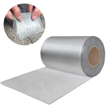 Waterproof for Roof Pipe Repair Stop Leak Sticker Aluminum Foil Butyl Rubber Tape Self Adhesive High Temperature Resistance Tool 
Waterproof for Roof Pipe Repair Stop Leak Sticker Aluminum Foil Butyl Rubber Tape Self Adhesive High Temperature Resistance Tool