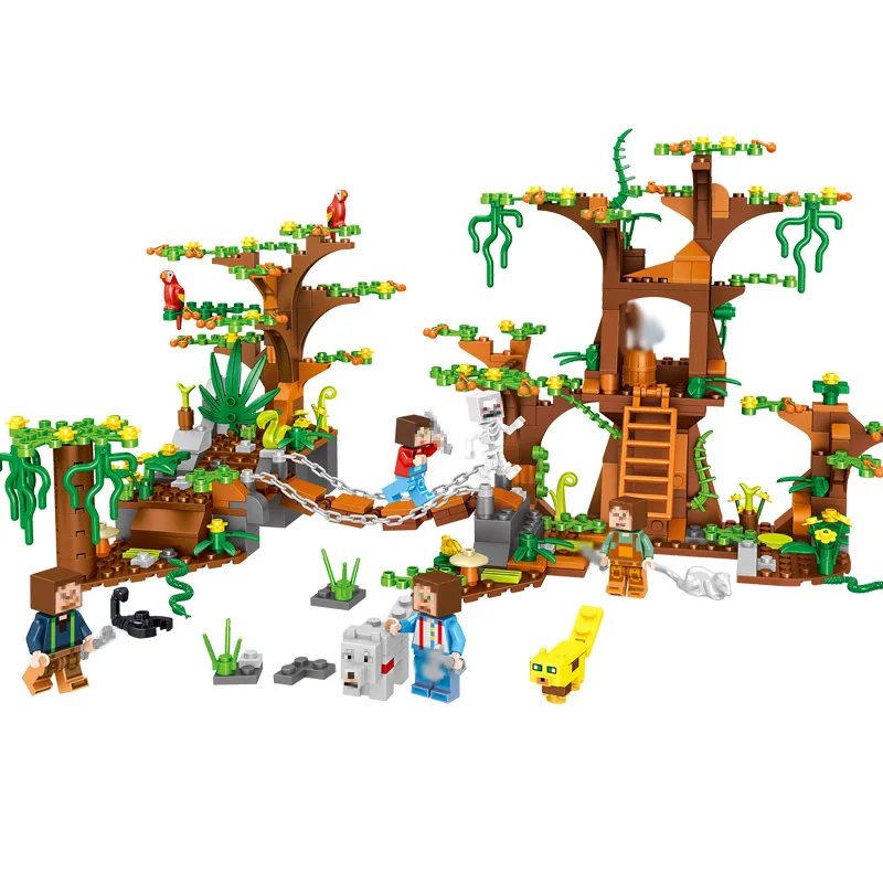 471pcs My World Tree House Technic Legoingly Minecraftness Village Building Blocks Figures Children Friends Bricks Toys Gifts
471pcs My World Tree House Technic Legoingly Minecraftness Village Building Blocks Figures Children Friends Bricks Toys Gifts