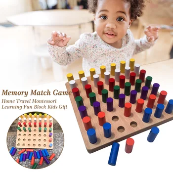 Kindergarten Fun Block Memory Match Game Party Kids Gift Wooden Montessori Learning Color Recognition Hands-on Ability Children
Kindergarten Fun Block Memory Match Game Party Kids Gift Wooden Montessori Learning Color Recognition Hands-on Ability Children