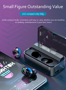 G09 TWS 5.0Bluetooth 9D Stereo Wireless Earphones IPX7 Waterproof LED Earbuds Support Protocol HFP1.7 HSP1.2 A2DP1.3 AVRCP1.6
G09 TWS 5.0Bluetooth 9D Stereo Wireless Earphones IPX7 Waterproof LED Earbuds Support Protocol HFP1.7 HSP1.2 A2DP1.3 AVRCP1.6