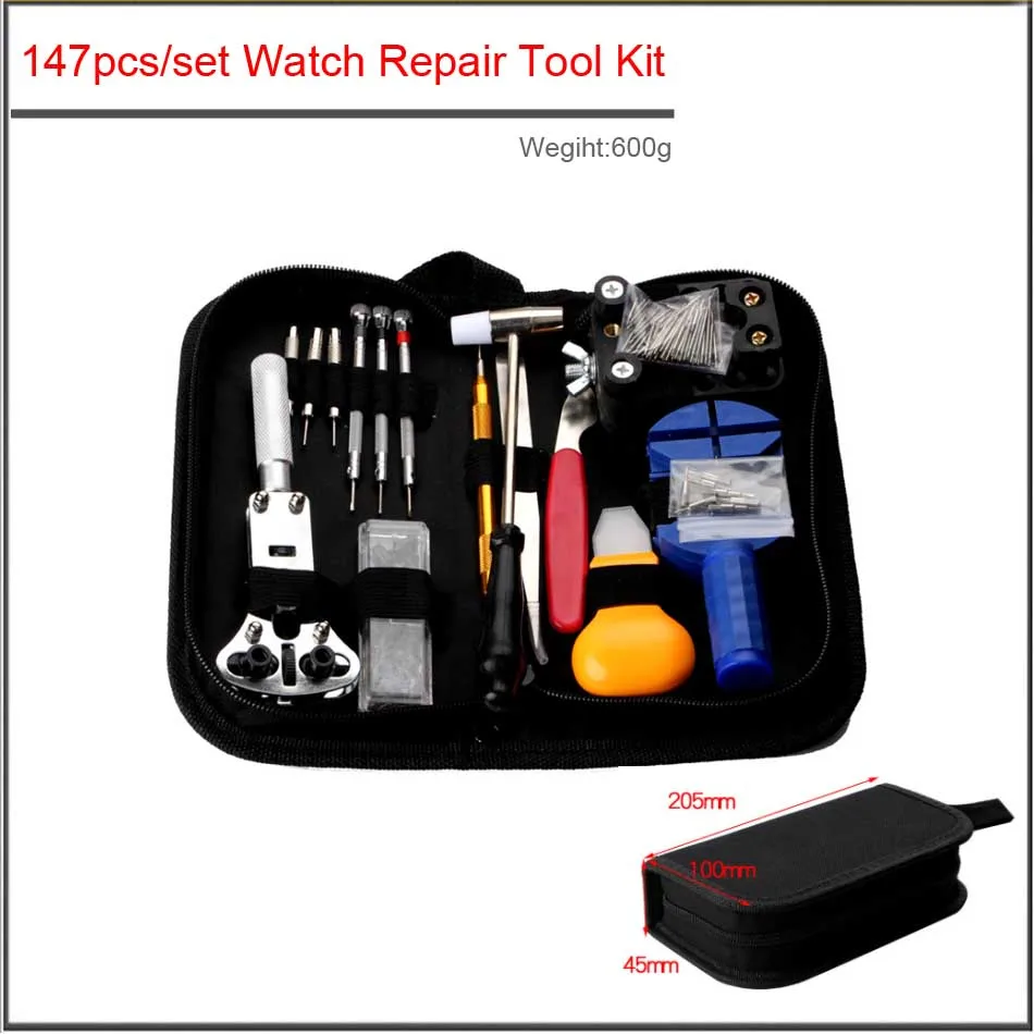 147pcs/set High quality Watch Repair Tool Kit Watch Case Opener Link Remover Screwdriver Repair Tools Kit Watchmaker Tools
147pcs/set High quality Watch Repair Tool Kit Watch Case Opener Link Remover Screwdriver Repair Tools Kit Watchmaker Tools