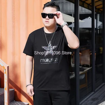 Big Size Men's Wear Short Sleeve T Shirt Round Neck Sweatshirt Half Sleeve Plus Fat Plus Short Sleeve Loose Fat Man Backing 
Big Size Men's Wear Short Sleeve T Shirt Round Neck Sweatshirt Half Sleeve Plus Fat Plus Short Sleeve Loose Fat Man Backing