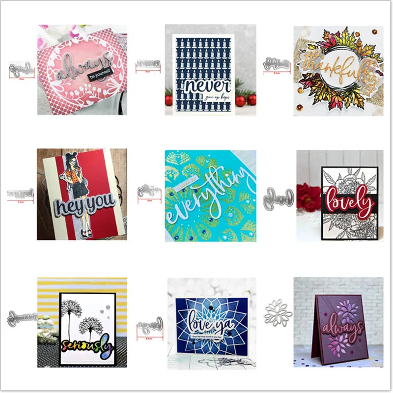 2019 Words Dies Always Never Thankfully Lavely Words Cutting Dies For DIY Scrapbooking Embossing Paper Cards Making Crafts
2019 Words Dies Always Never Thankfully Lavely Words Cutting Dies For DIY Scrapbooking Embossing Paper Cards Making Crafts