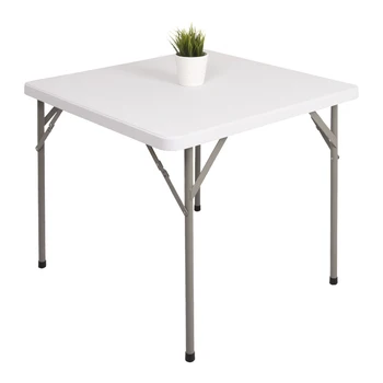 Folding table, table, household square, 4-person mahjong table and chair, simple and portable