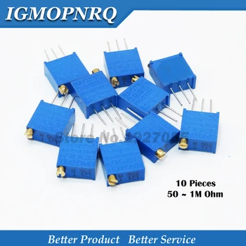 10pcs 3296 3296X series resistanceohm Trimpot Trimmer Potentiometer1K 2K 5K 10K 20K 50K 100K 200K 500K 1M ohm 100R 200R 500R new
10pcs 3296 3296X series resistanceohm Trimpot Trimmer Potentiometer1K 2K 5K 10K 20K 50K 100K 200K 500K 1M ohm 100R 200R 500R new