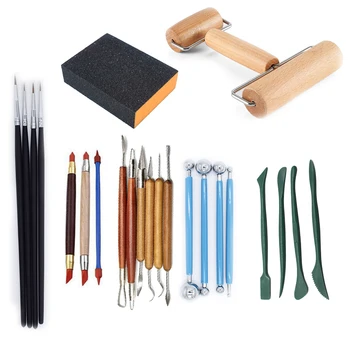 23pcs polymer clay tools Pottery Sculpting Tools Polish sand sponge Ceramic Carving Tools Set for Beginners Art Crafts
23pcs polymer clay tools Pottery Sculpting Tools Polish sand sponge Ceramic Carving Tools Set for Beginners Art Crafts