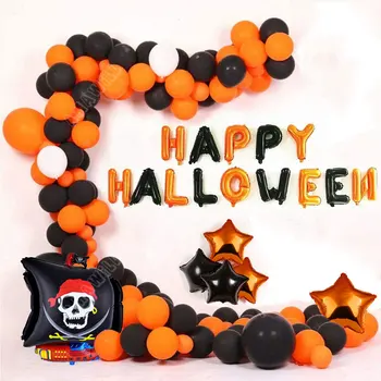 Halloween Party Decorations Orange And Black Balloon Chain Arch Kit Happy Halloween Pirate Ship Balloon Horror Party Supplies
Halloween Party Decorations Orange And Black Balloon Chain Arch Kit Happy Halloween Pirate Ship Balloon Horror Party Supplies