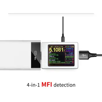 

WITRN-X-MFI current voltmeter USB tester QC4+ PD3.0 2 PPS fast charging protocol capacity