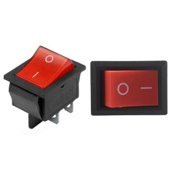 25pcs Red Illuminated Light On/Off Dpst Boat Rocker Switch - 5pcs 4 Pins 16A/250V Ac & 20 Pcs 2 Pin 10A/125V Ac 
25pcs Red Illuminated Light On/Off Dpst Boat Rocker Switch - 5pcs 4 Pins 16A/250V Ac & 20 Pcs 2 Pin 10A/125V Ac